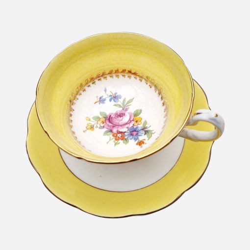 Dúo de Té Vintage Inglés Grovesnor - Imagen 4