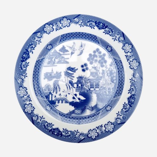 Plato Decorativo Inglés Willow Blue Waterside