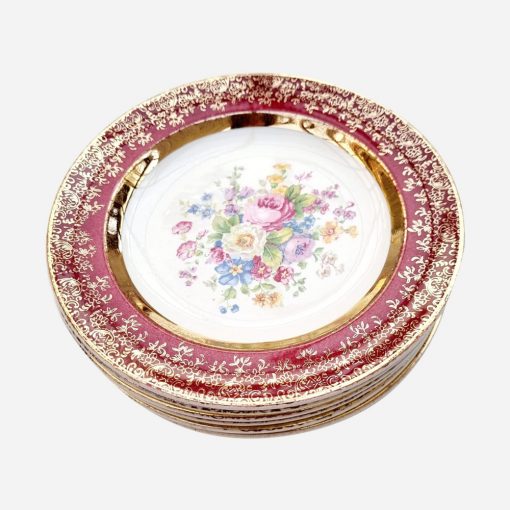 Juego de 6 Platos de Pan Imperial Bouquet