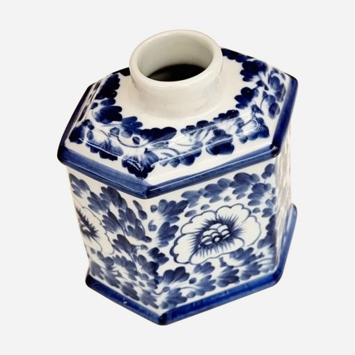 Jarrón Decorativo Porcelana China Blue & White