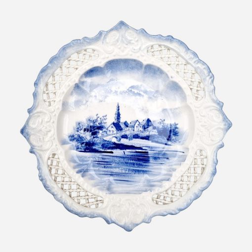 Plato Decorativo Delft Blue Pintado a Mano-Numerado