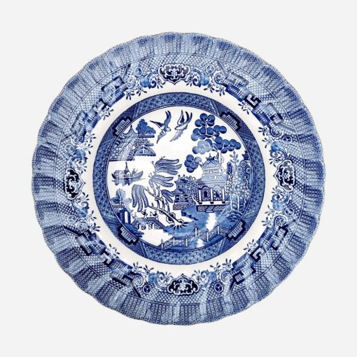 Juego de 4 Platos Hondos Ingleses Wessex Old Willow Blue