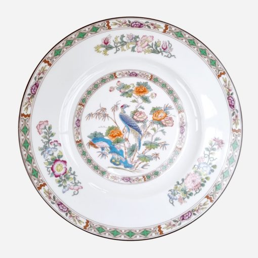 Plato de Fondo Inglés Wedgwood Kutani Crane