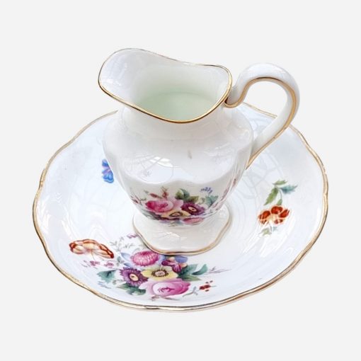 Cremero con plato Coalport Junetime