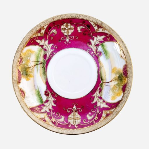Dúo de Té Japonés Noritake Imperial Pintado a Mano - Imagen 2