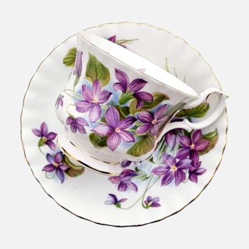 Dúo de Té Royal Albert Purple Violet - Imagen 2