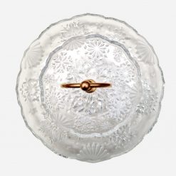 Alternative view of Pedestal Navidad de Vidrio diseño snowflakes