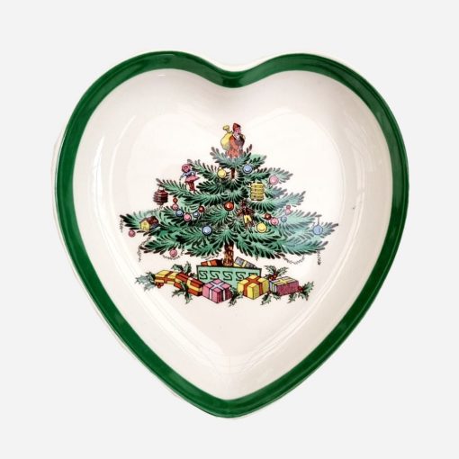 Plato Corazón Inglés Christmas Tree Spode