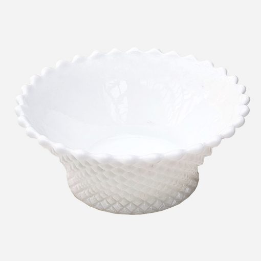 Centro de Mesa Milk Glass