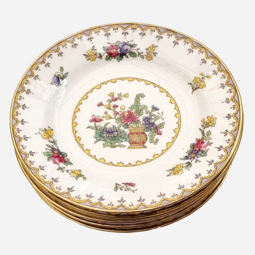 Juego de 6 Platos Mantequilleros Ingleses Spode Peplow