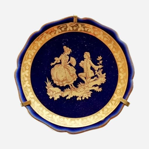 Mini Plato Limoges Blue Cobalt