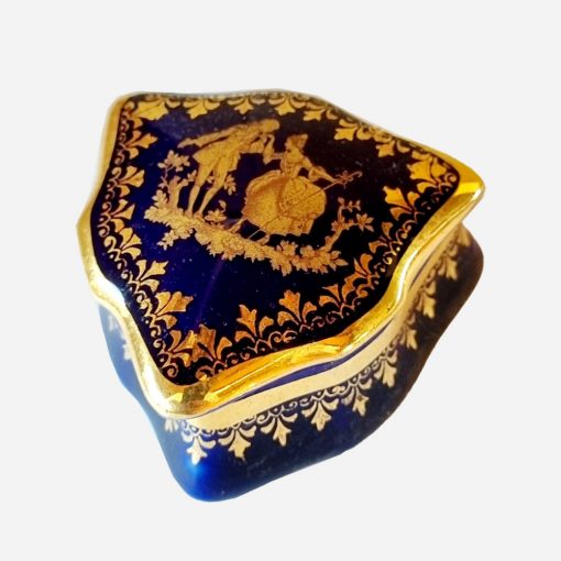 Mini Cajita Limoges Blue Cobalt