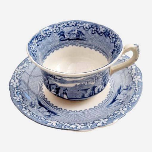 Dúo de Té Royal Sttaforshire Jenny Lind Blue