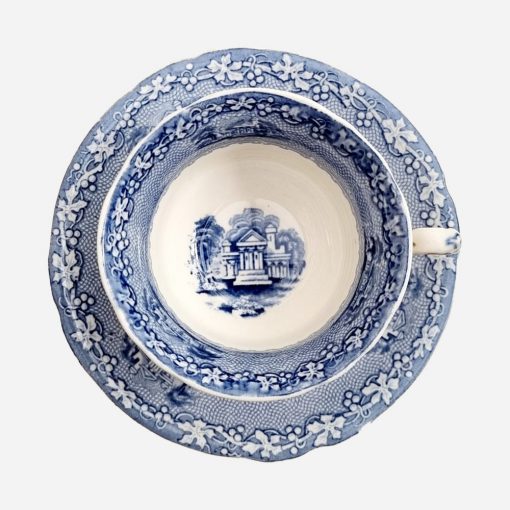 Dúo de Té Royal Sttaforshire Jenny Lind Blue - Imagen 3