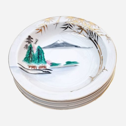 Juego de 4 Platos Japoneses Postre-Sopa