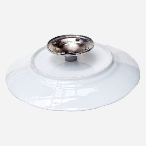 Pedestal de Porcelana con Asa y Base Cromada Carl Von Linné - Imagen 3