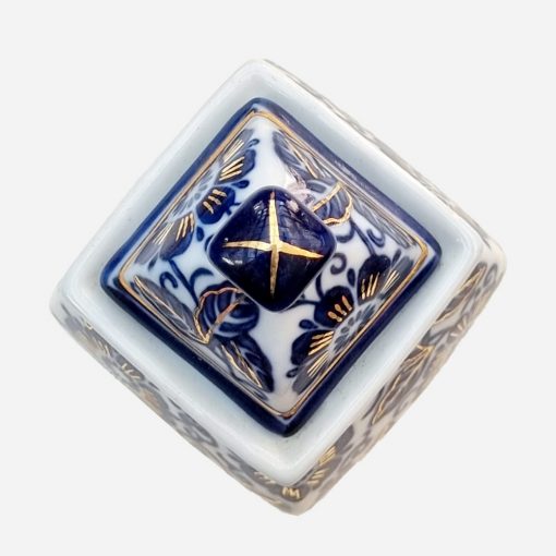 Potiche Inglés sin sello Chinoiserie Blue & White - Imagen 3