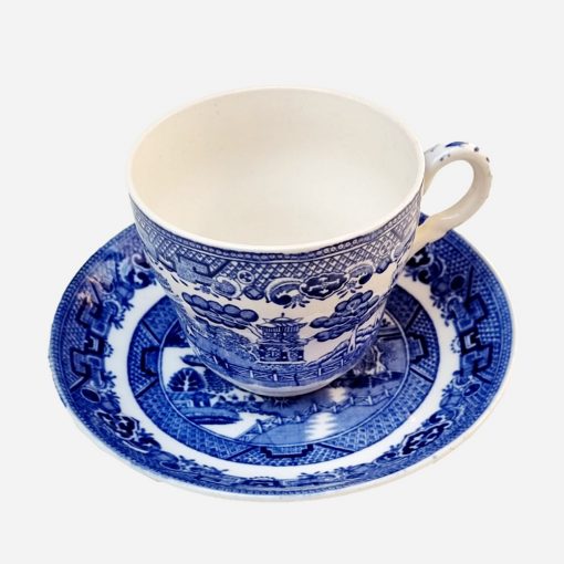 Dúo de Té Inglés Old Willow Blue Barrats