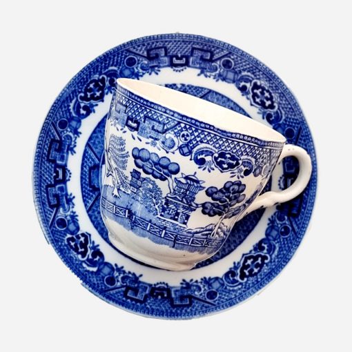 Dúo de Té Inglés Old Willow Blue Barrats - Imagen 2