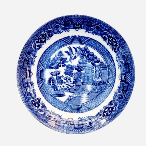 Dúo de Té Inglés Old Willow Blue Barrats - Imagen 3