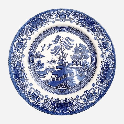 Quesera Inglesa Old Willow Blue English Irostone - Imagen 2