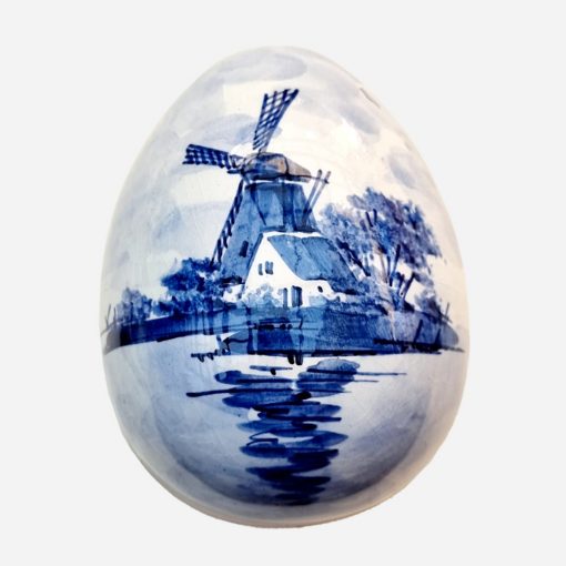 Caja Huevo Porcelana Holandesa Delft