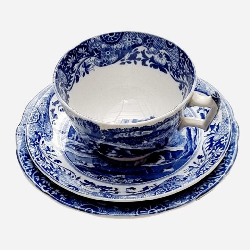 Trío de Té Copeland Spode Italian Blue