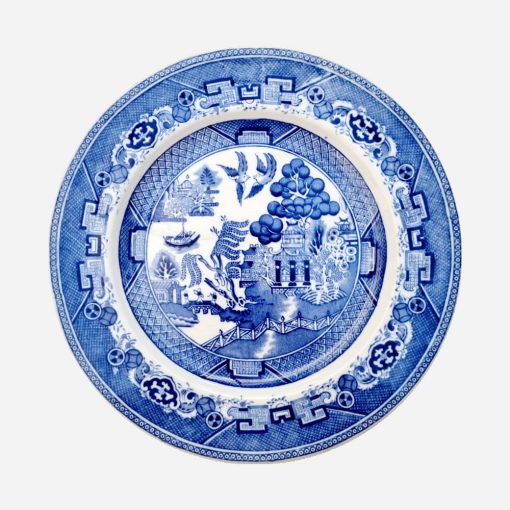Juego de 6 Platos Ingleses Adderley Old Willow Blue