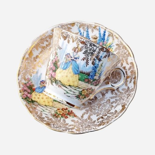 Dúo de Té Inglés Colclough - Imagen 2