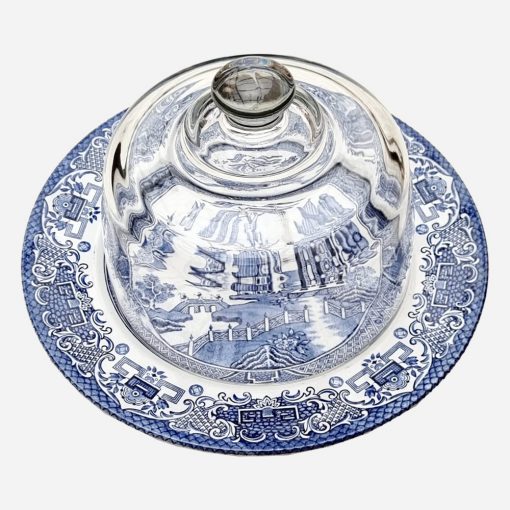 Quesera Old Willow Blue English Ironstone Pottery