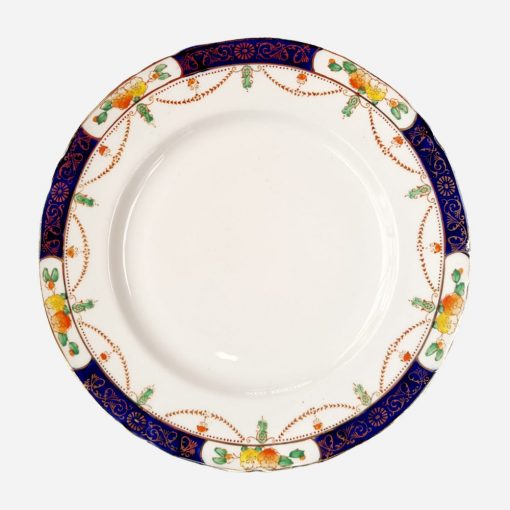 Trío de Té Inglés Alfred Meakin borde azul cobalto-floral - Imagen 3