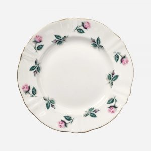Plato de Pan Inglés Crown Staffordshire Rosies