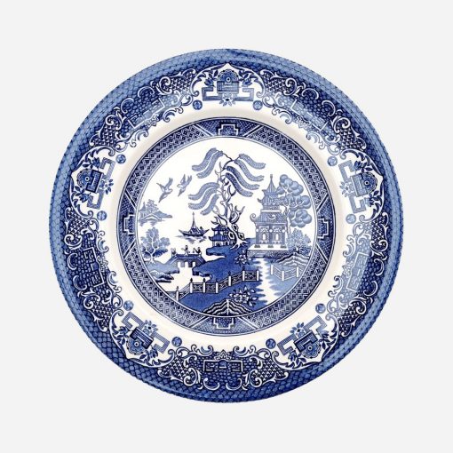 Plato de Pan Inglés Old Willow Blue Stafforshire