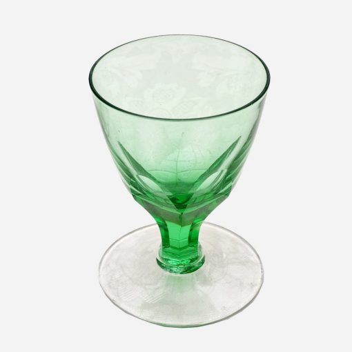 Juego de 6 Copas Verdes Cristalería Yungay - Imagen 3