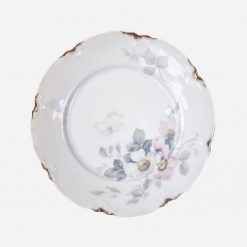 Juego de 6 Platos de Pan Thomas Bavaria Floral Borde Dorado