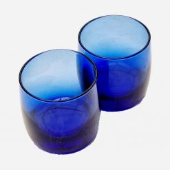 Alternative view of Juego de 6 Vasos Franceses Vidrio Blue Cobalt