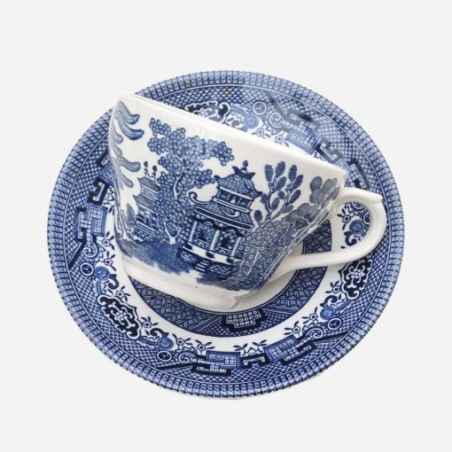 Dúo de Té Inglés Old Willow Blue Churchill - Imagen 2