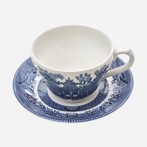 Dúo de Té Inglés Old Willow Blue Churchill