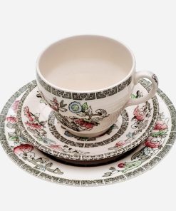 Trío de Té Inglés Indian Tree Johnson Brothers