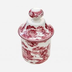 Canister de Porcelana Español San Claudio Willow Red