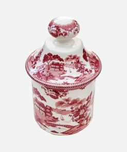 Canister de Porcelana Español San Claudio Willow Red