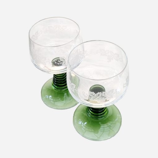 Juego de 4 Copas De Vidrio Alemanas de Vino - Imagen 2