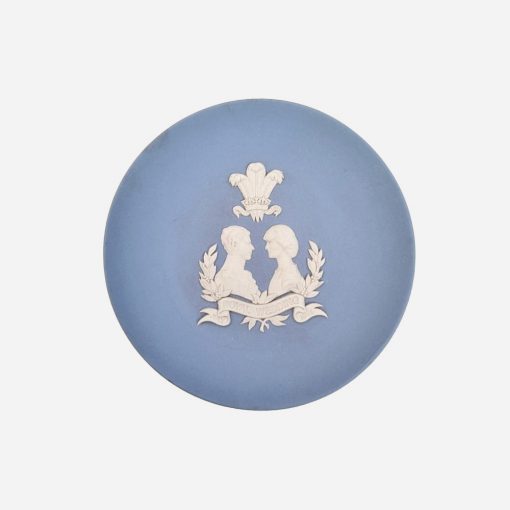 Mini Plato Inglés Wedgwood Jasperware Royal Wedding 1981