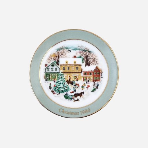 Mini Plato Decorativo Navidad Avon 1989 Country Christmas