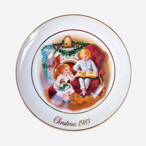 Plato Decorativo Navidad Avon 1983