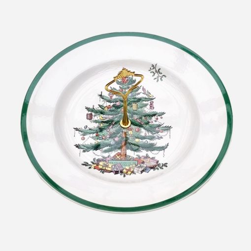 Plato Galletero Inglés Spode Christmas Tree