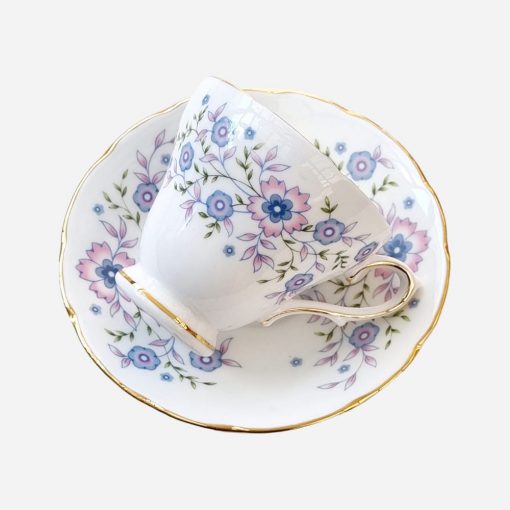Dúo de Té Inglés Blue Blossom - Avon 1974 - Imagen 2