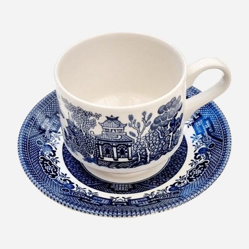 Dúo de Té Inglés Churchill Old Willow Blue