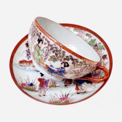 Alternative view of Dúo de Té Japonés Años '40 Cáscara de Huevo