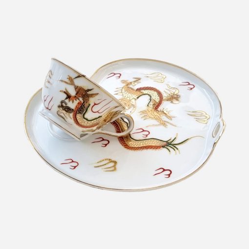 Dúo de Té Japonés Snack años '60 - Imagen 2